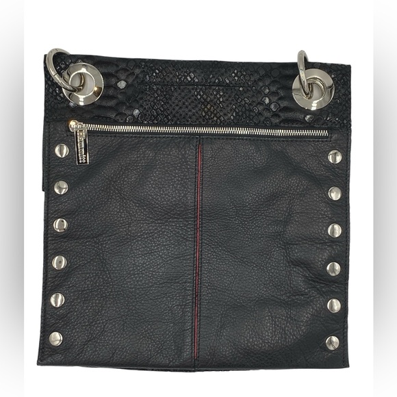 Hammitt Montana Large Reversible Black Leather Crossbody Bag RARE - Picture 3 of 10